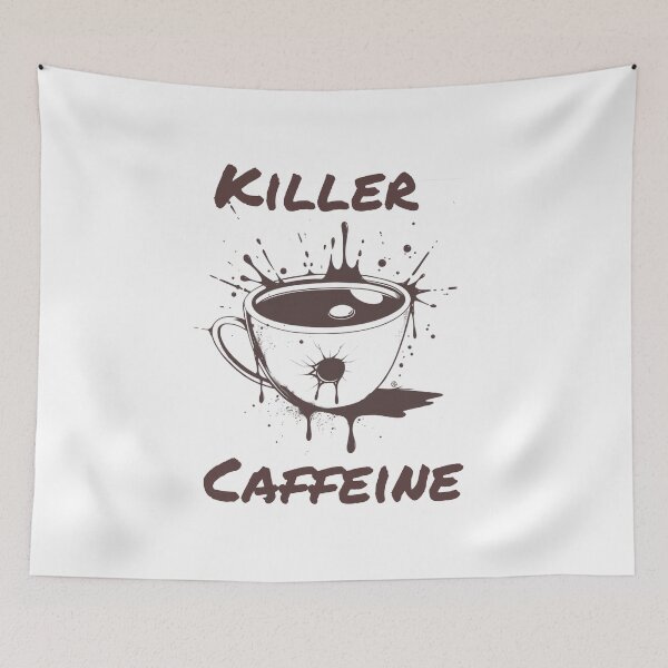 Item preview, Killer Caffeine Graphic Designer Sweatshirts Design designed and sold by BlkMoonShop.