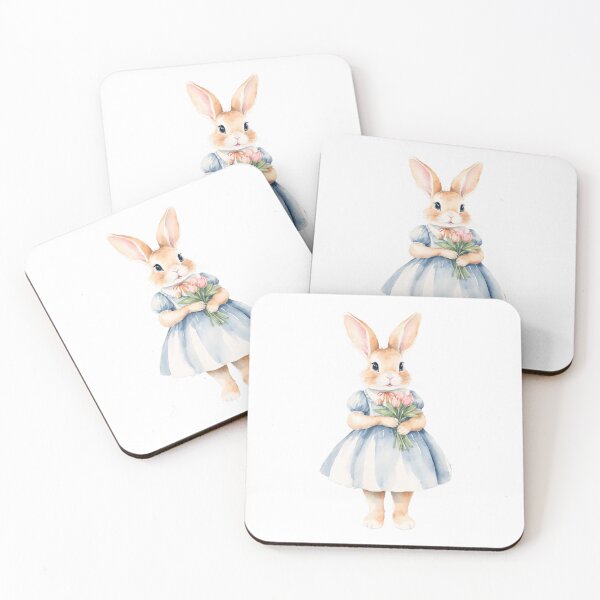 Item preview, Cute bunny and flowers designed and sold by Victoria Riabov.
