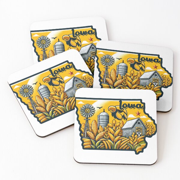 Item preview, Iowa State ,Beautiful Iowa Corn farm, Iowa State map, Iowa Home state Iowa lover / Iowa gift idea / Iowa farmer gift  designed and sold by anodyle.