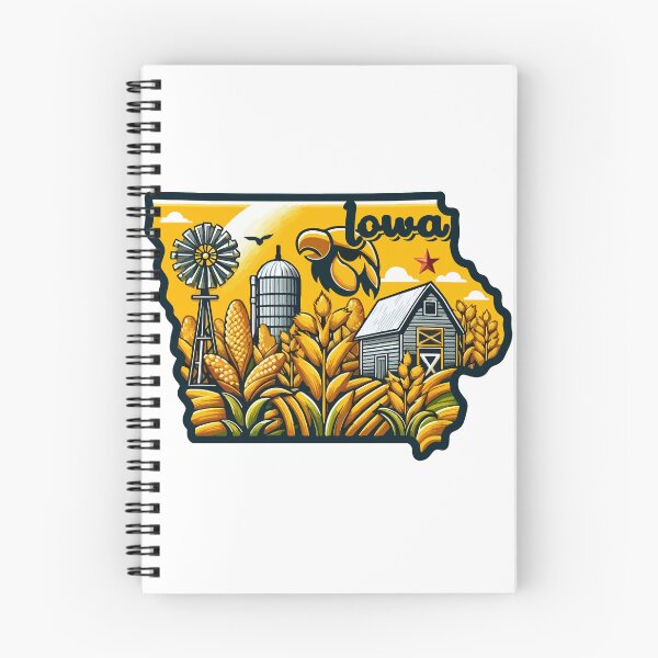 Artikelvorschau, Iowa State, schöne Iowa Maisfarm, Iowa State Karte, Iowa Home State Iowa Liebhaber / Iowa Geschenkidee / Iowa Farmer Geschenk entworfen und verkauft von anodyle.