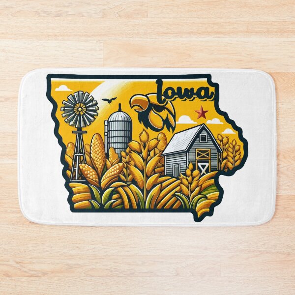 Artikelvorschau, Iowa State, schöne Iowa Maisfarm, Iowa State Karte, Iowa Home State Iowa Liebhaber / Iowa Geschenkidee / Iowa Farmer Geschenk entworfen und verkauft von anodyle.