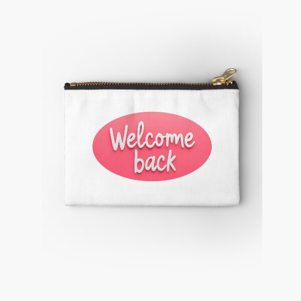 Item preview, Pink Welcome Back Round Sign  designed and sold by AestheticArtHub.