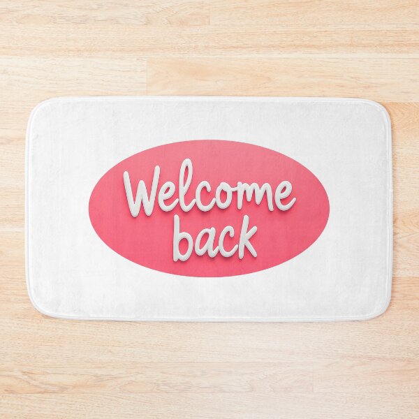 Item preview, Pink Welcome Back Round Sign  designed and sold by AestheticArtHub.
