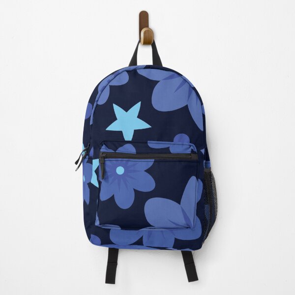Item preview, blue flower and star floral pattern designed and sold by AdelieMart.