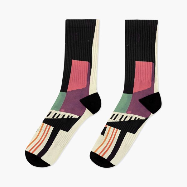 Item preview, Bauhaus Piano Art - Bold Geometric Shapes and Prominent Keyboard Pattern with Vivid Colors AI Generated designed and sold by OlfactoART Studio.