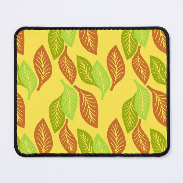 Item preview, Modern leaves on yellow background designed and sold by MarySchwindt.