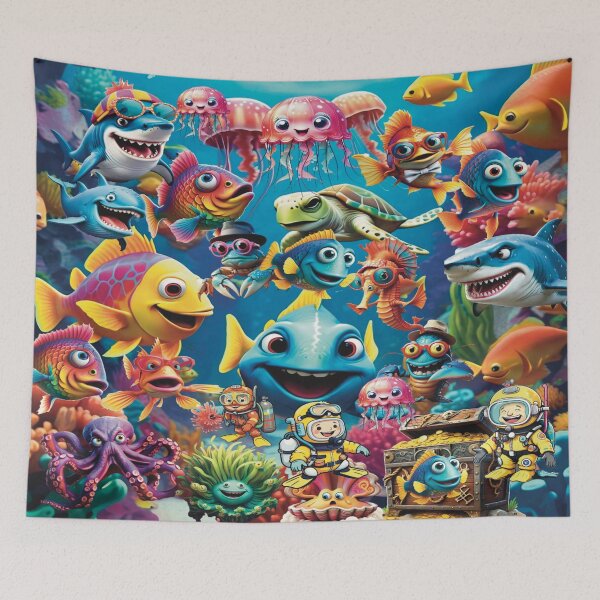 Item preview, Underwater shower curtain! designed and sold by MABbluefields.