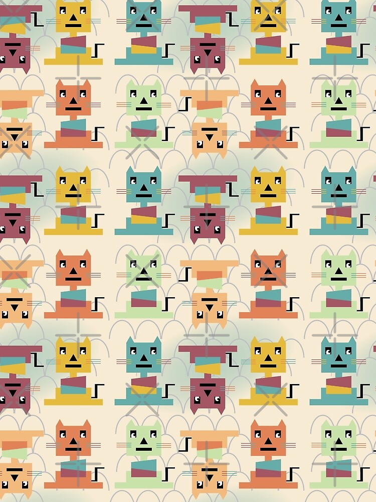 Modern Bauhaus Cats by CreativeContour