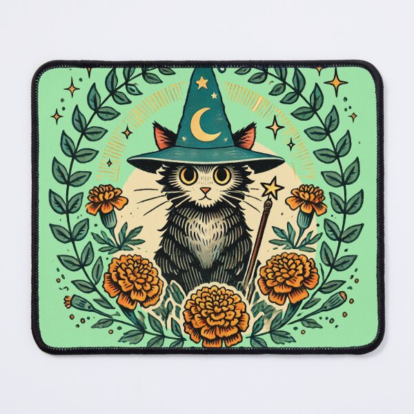 Item preview, Wizard Kitty Cat designed and sold by FrictionMaxxing.
