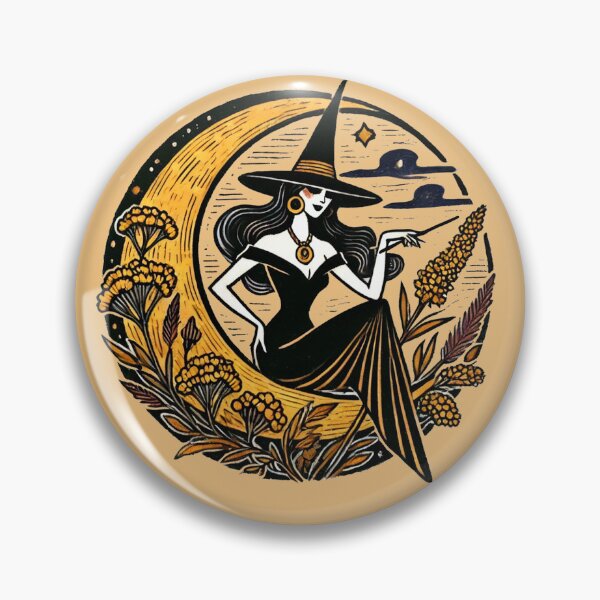Item preview, Bruja pin-up de Halloween designed and sold by FrictionMaxxing.