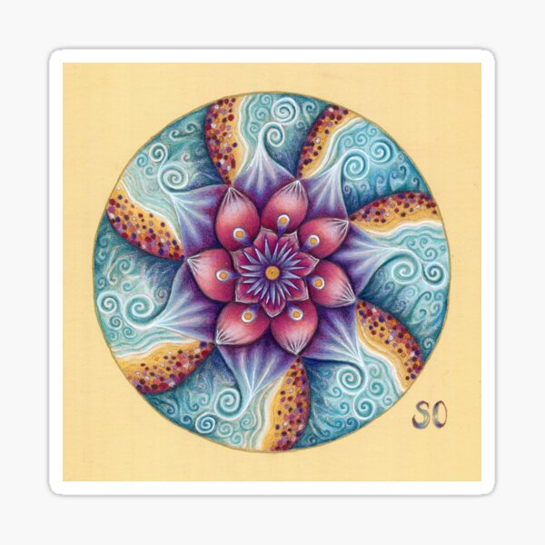 Seascape Mandala Sticker