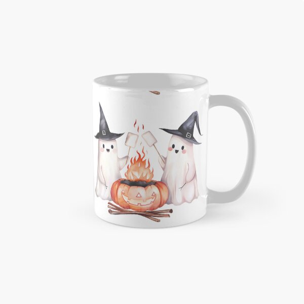 Item preview, Halloween Ghosts roasting marshmallows, Pumpkin Lantern designed and sold by xiao xuans.
