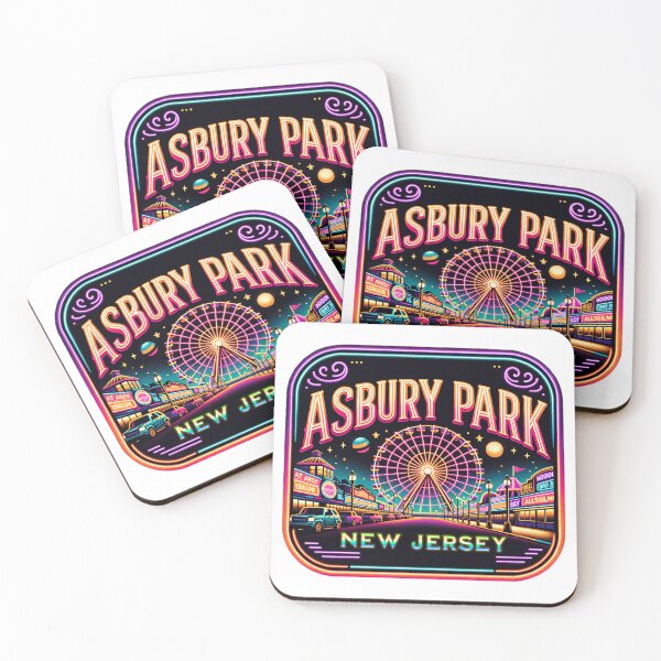 Aperçu de l'œuvre Promenade sur la plage d'Asbury Park dans le New Jersey créée et vendue par DESTINATIONS DECAL DOS.