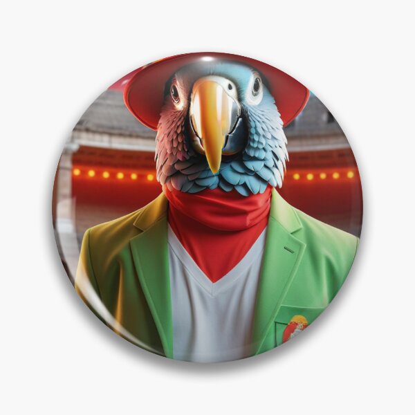 Item preview, Gabriel the Parrot Happy as a tourist visiting the Roman Coliseum designed and sold by roman747.