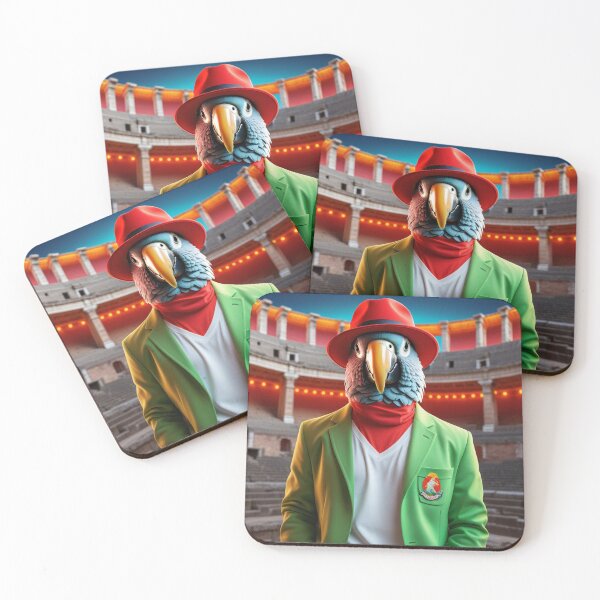 Item preview, Gabriel the Parrot Happy as a tourist visiting the Roman Coliseum designed and sold by roman747.