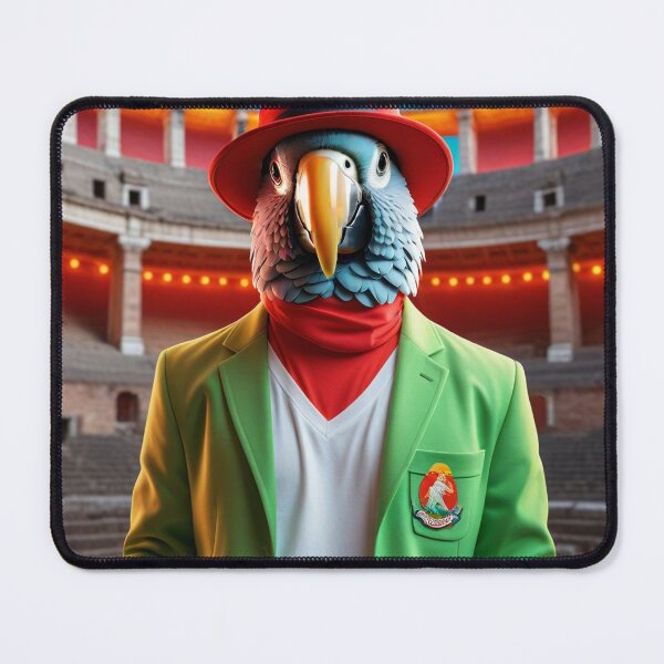 Item preview, Gabriel the Parrot Happy as a tourist visiting the Roman Coliseum designed and sold by roman747.
