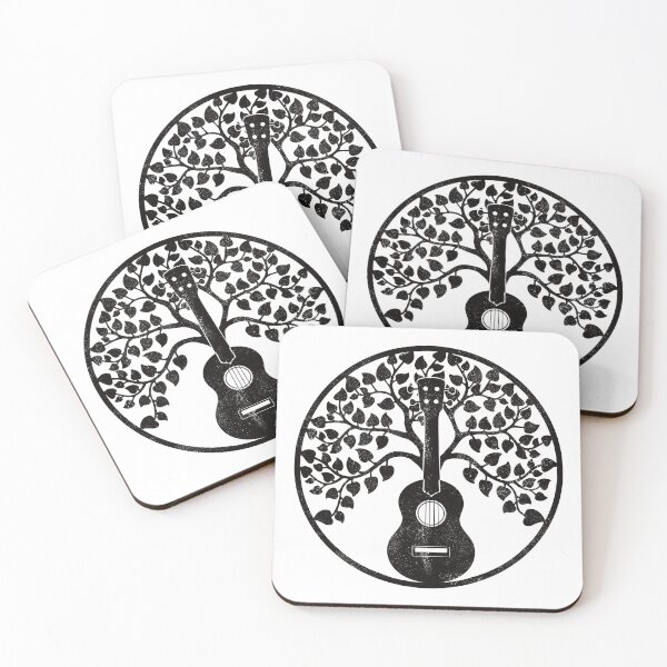 Item preview, Ukulele tree mandala designed and sold by UkeverseGifts.
