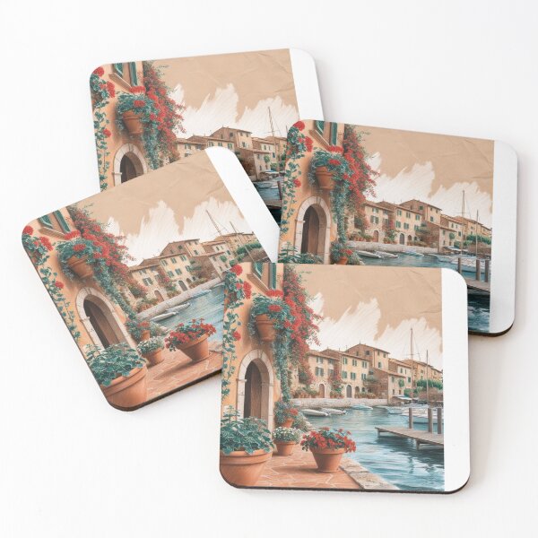 Item preview, Colorful Seaside Town designed and sold by kimzie7124.