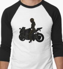 motorcyclist Men's Baseball ¾ T-Shirt