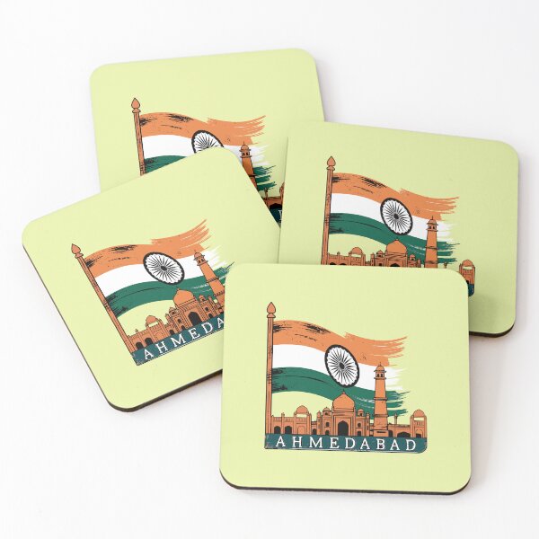 Item preview,  Retro Ahmedabad Skyline City in India designed and sold by MaateoDesign.