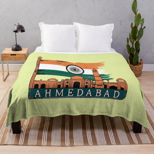 Item preview, Retro Ahmedabad Skyline City in India designed and sold by MaateoDesign.