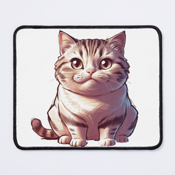 Vista previa del artículo con la obra «Un lindo gato gordo», diseñado y vendido por kimzie7124.