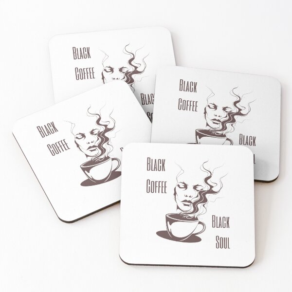Item preview, Black Coffee Black Soul Creative Design Design designed and sold by BlkMoonShop.