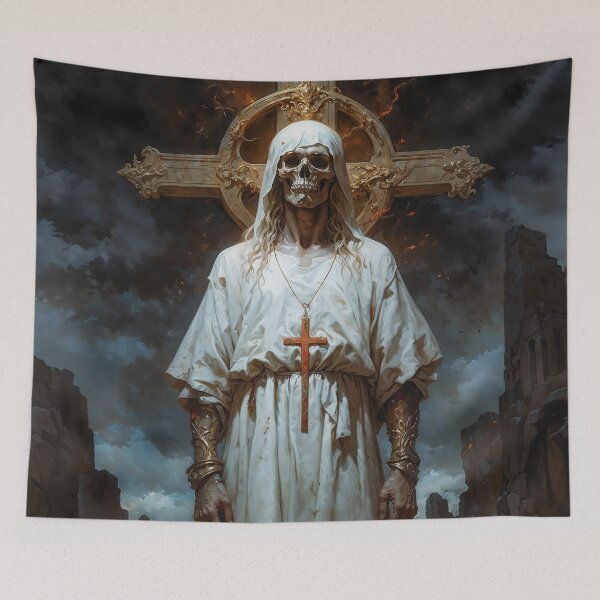 Item preview, Jesus, Dark Fantasy Illustration designed and sold by AliceWhiteDF.