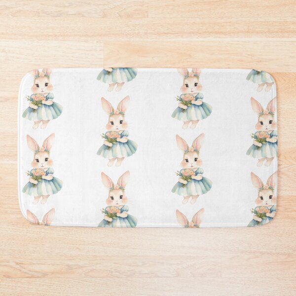 Item preview, Cute bunny in retro outfit with flower designed and sold by Victoria Riabov.
