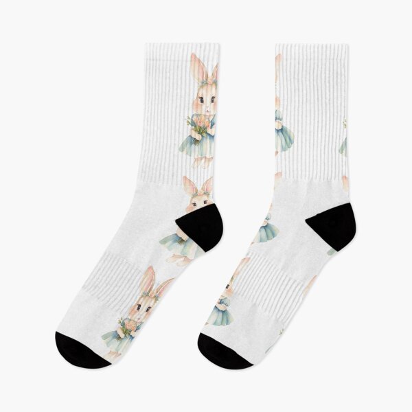 Item preview, Cute bunny in retro outfit with flower designed and sold by Victoria Riabov.