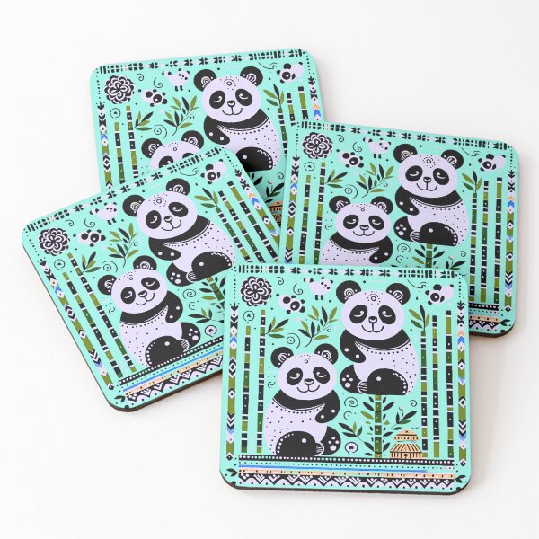 Item preview, 2 pandas with bamboo forest designed and sold by MerryCrown.