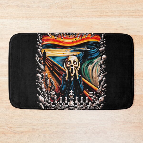 Item preview, The Scream — Colorful Chess Art Parody Design designed and sold by chesstopia.