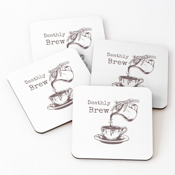Item preview, Unique Deathly Brew Graphic Coffee Lover Design designed and sold by BlkMoonShop.