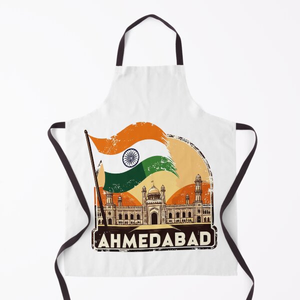 Item preview, Retro Ahmedabad Skyline City in India designed and sold by MaateoDesign.