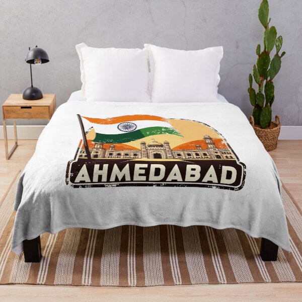 Item preview, Retro Ahmedabad Skyline City in India designed and sold by MaateoDesign.
