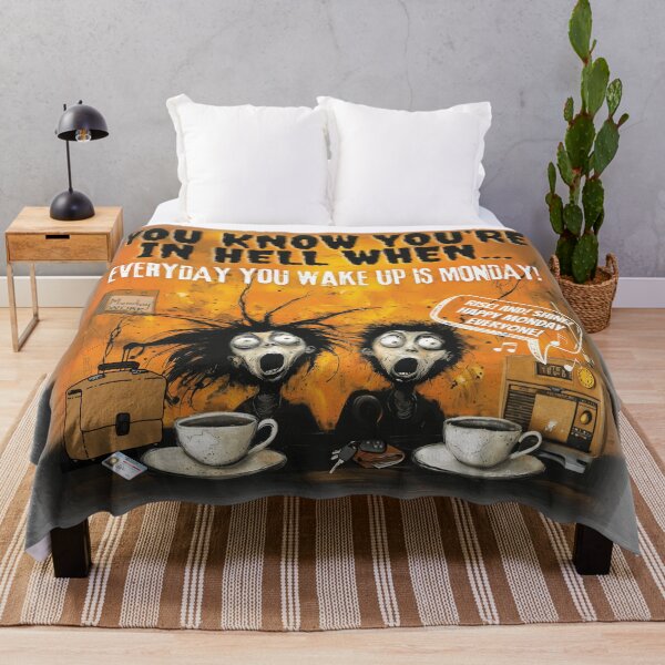 Item preview, HELL IS WHEN EVERYDAY IS MONDAY :( designed and sold by NikoDeeko.