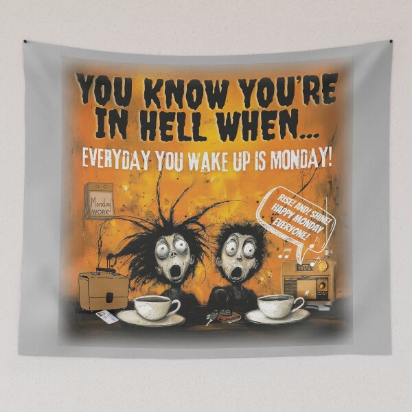 Item preview, HELL IS WHEN EVERYDAY IS MONDAY :( designed and sold by NikoDeeko.
