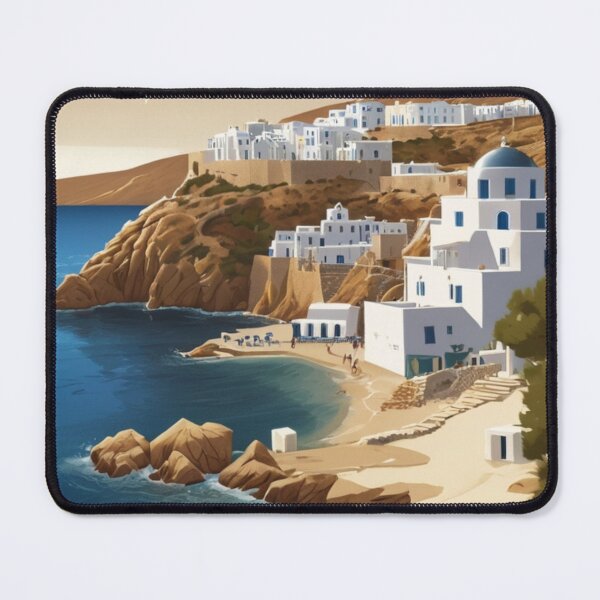 Item preview, 026 Vintage Mykonos, Greece Poster Design designed and sold by Alexis Art Collection.