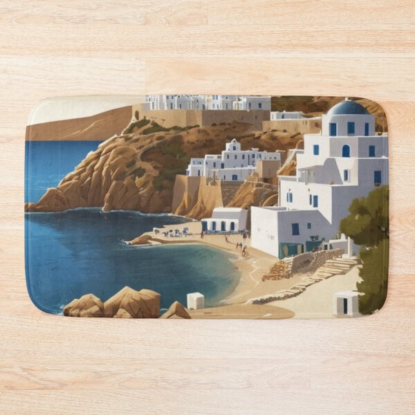 Item preview, 026 Vintage Mykonos, Greece Poster Design designed and sold by Alexis Art Collection.