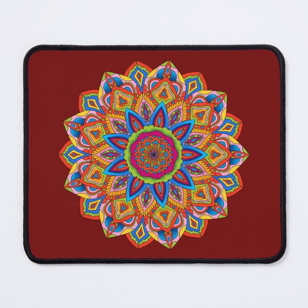 Item preview, Colorful Flower Mandala background for carpet, rug and others designed and sold by Smht1928.