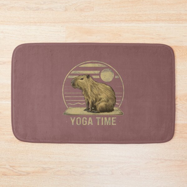 Item preview, Yoga Time. Capybara designed and sold by SixElements.