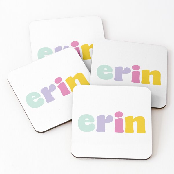 Item preview, Erin - Custom name on colorful block font designed and sold by To the Lua.
