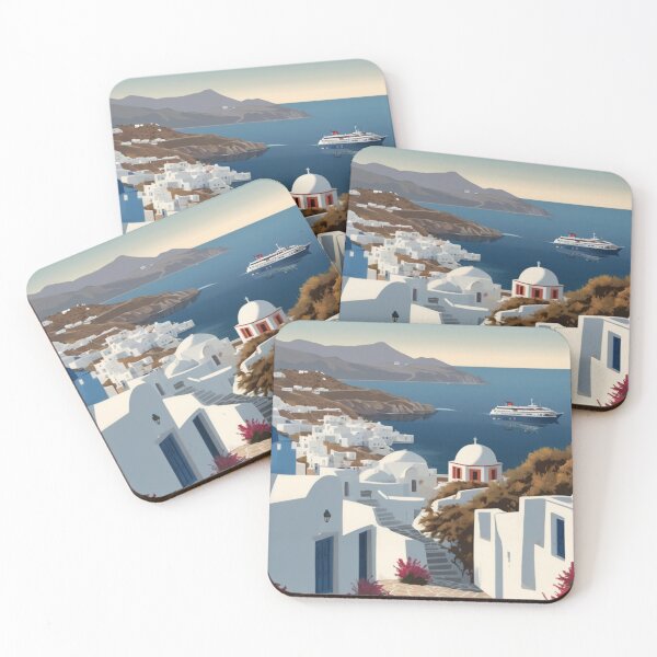 Item preview,  027 Vintage Mykonos, Greece Poster Design designed and sold by Alexis Art Collection.