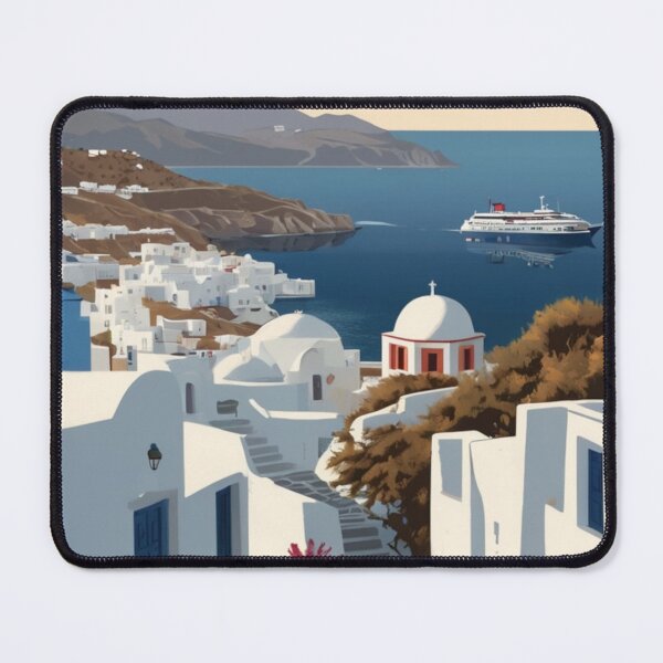 Item preview, 027 Vintage Mykonos, Greece Poster Design designed and sold by Alexis Art Collection.