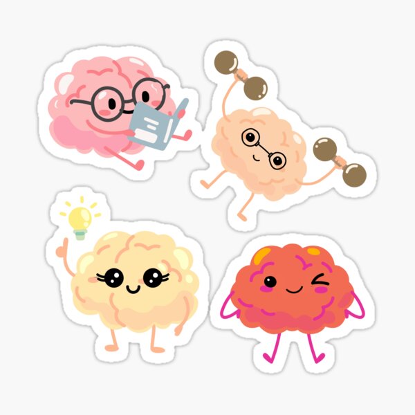 Item preview, Fun Brain Sticker Pack Science Anatomy THeme designed and sold by YellowfishShop.