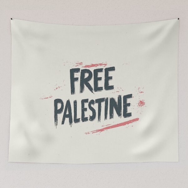 Item preview, Minimalist Free Palestine Protest Art designed and sold by Retro Travel Design.