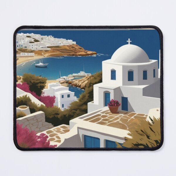 Item preview, 029 Vintage Mykonos, Greece Poster Design designed and sold by Alexis Art Collection.