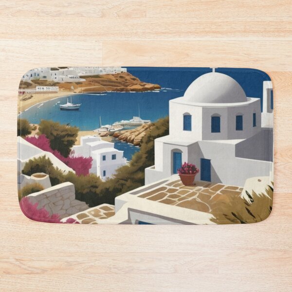 Item preview, 029 Vintage Mykonos, Greece Poster Design designed and sold by Alexis Art Collection.