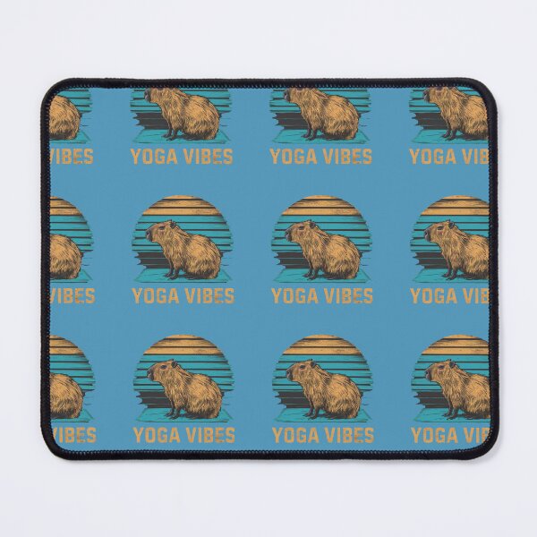 Item preview, Yoga Vibes. Capybara designed and sold by SixElements.