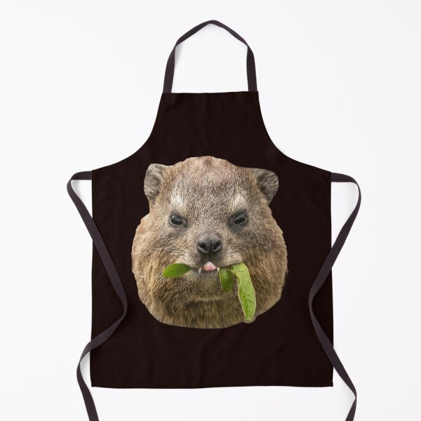 Item preview, Rock Hyrax Being Cute And Eating a Leaf designed and sold by mrhyrax.